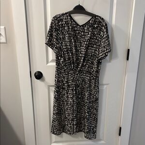 Eileen Fisher Black and White Midi Sundress